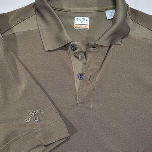 Callaway C-Tech‎ Men's Medium Brown Short Sleeve Polo